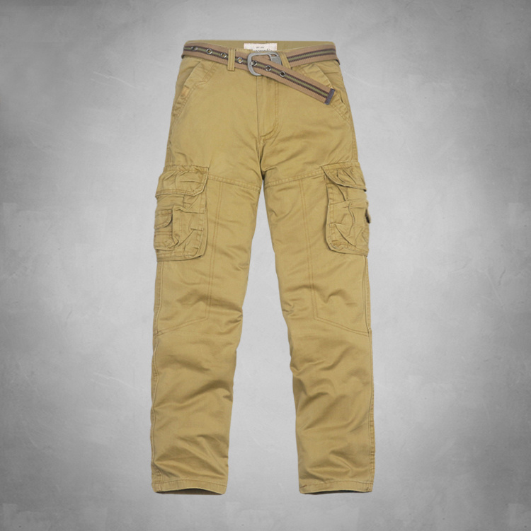 Abercrombie Fitch Hombres Chinos Pantalones Con Cinturón AF7425